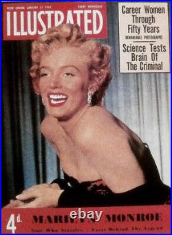 1952 Marilyn Monroe Original Photo By Bob Landry Red Black Lace Magazine Cover