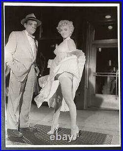 1955 Marilyn Monroe Original Photograph Seven Year Itch Press Photo Dress Candid