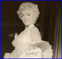 1955 Marilyn Monroe Original Photograph Seven Year Itch Press Photo Dress Candid