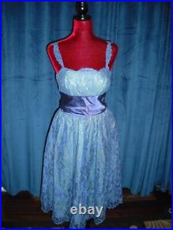 Marilyn Monroe Owned & Worn 50's Blue Full Skirt Satin sash Sydney Guilaroff