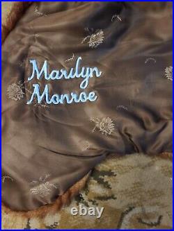 Marilyn Monroe Owned & Worn mink stole Monogrammed full name Sydney Guilaroff